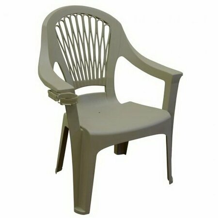 ADAMS MFG Bigeasy Gry Hibac Chair 8260-13-3700